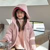 [Modelo de Gran Venta] Chaqueta Acolchada Impermeable y Chaqueta de Algodón para Hombre y Mujer con Forro Cálido de Felpa Acolchado