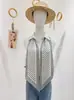 Bufanda Larga de Seda Sintética con Tacto de Alta Gama para Mujer, Bufanda Diagonal de Seda, Bufanda Larga de Rayas, Bufanda Estampada Versátil para Combinar con Abrigos, Estilo Primavera y Otoño