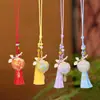 Nuevo Colgante de Brocado Song Estilo Chino Producto Terminado, Colgante de Cuerda Portátil de Brocado Song con Forma de Caqui, Adorno Portátil Retro Hanfu para Manualidades