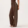 Conjunto de Ropa de Yoga Transfronterizo Ajustado Secado Rápido Bloque de Color Chaqueta de Manga Larga Conjunto de Pantalones Rectos Sueltos para Correr al Aire Libre Fitness
