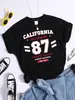 Camiseta Casual de Algodón Puro 180g para Mujer Cuello Redondo Manga Corta Algodón Estampado Europeo y Americano Sudeste Asiático