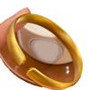 Loja de ouro mesmo estilo estilo antigo anel de ouro areia pulseira aberta pulseira de ouro senso de design feminino Leve luxo face larga para namorada
