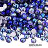 Não. 30 fundo plano diamante de vidro strass diy jóias de unhas redondas de cristal pedra caso do telefone móvel boneca vara broca cerca de 6,5 milímetros