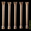 Columna de Borde de Gabinete Tablero Plano Madera Maciza Columna Romana Personalizada Boca Mate Decorativa Roble Rojo Fresno Estilo Europeo Madera Decorativa