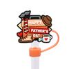 8/10m Día del Padre Celebridad de Internet Tapón Antipolvo Sombrero de Paja Creativo DIY Accesorios de Pajita para Vaso de Agua Comercio Electrónico Transfronterizo Listo para Enviar
