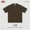BE Roupas Masculinas Verão Europeia e Americana Marca Tendência Cor Sólida Peso Pesado Manga Curta Confortável Respirável Secagem Rápida Esportes ao Ar Livre Casual Camiseta Masculina