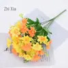 28 Decoração de Casa e Jardim Flores de Seda Engenharia Externa Pequena Margarida Selvagem Flores Artificiais Pequena Margarida Orquídea Saltitante Flores Artificiais de Crisântemo