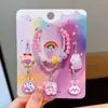 Set de Joyería de Collar Infantil Transfronterizo, Pulseras de Cuentas de Colores, Diademas de Dibujos Animados, Pendientes, Accesorios de Princesa para Niñas