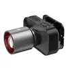 Linterna frontal popular para exteriores transfronteriza, luz de trabajo portátil impermeable multifuncional, con zoom, de larga duración, luz LED para pesca nocturna montada en la cabeza