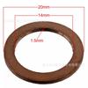 9956-41-400 Es Adecuado para Mazda Angkesela Atez Cx-5Cx4 Aluminio Cobre Arandela de Tornillo de Drenaje de Aceite