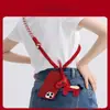 Mini Muñeco de Caballo Rojo Lanyard para Teléfono DIY Cadena para Funda de Teléfono Correa Cruzada Antirrobo Antiperdida