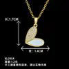 Collar para Mujer Transfronterizo Popular Collar de Perlas con Lazo Diseño de Nicho Versátil No se Desvanece Accesorios de Acero de Titanio de Gama Alta