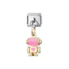 Nuevo producto transfronterizo 2026: Accesorios decorativos modulares de ajuste a presión tipo snap-fit de limón y lenguado robot, lote mixto