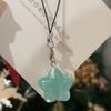 Celebridad de Internet Explosiones Delgadas Brillo Luminoso Estrella Gorda Cuerda para Teléfono Regalo de Mejor Amigo Colgante de Estrella Transparente para Bolsa