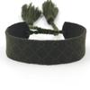 Pulsera nueva tejida a mano Correa de muñeca simple europea y americana Estilo bohemio Cinta de pareja en blanco Cuerda de mano DIY