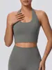 Top de Tirantes Yoga con Escote Profundo en U para Mujer, Copa Semi-Fija, No Necesita Usar Sujetador, Estilo Corto, Adecuado para Pilates y Fitness