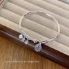 Pulseira aberta com contas Ping An Joy tag nicho design pulseira fashion namorada melhor amiga Tanabata presente