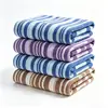 Toalha de Praia de Microfibra para Comércio Exterior Transfronteiriço com Listras Poncho de Secagem Rápida Absorvente de Água Toalha de Banho Toalha para Maratona de Natação na Costa