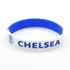 Pulsera Bicolor Grabada Rellena de Aceite Copa Mundial de Clubes Fútbol Pulsera de Silicona Ronaldo Messi Pulsera Manchester City Juventus