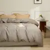 100 Unidades Algodón de Fibra Larga de Xinjiang Color Sólido Simple Algodón Puro Sábana de Cama Individual y Doble Funda Nórdica Todo Algodón Sábana Ajustable de Una Pieza Funda de Almohada Individual