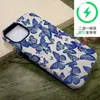 Funda Protectora de Doble Capa con Mariposa Azul de Pantalla Completa para iPhone de Amazon, Funda Magnética para Apple 17Promax, Venta al por Mayor
