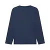 Camiseta de Manga Larga para Hombre de 200g, Algodón Puro, Cuello Redondo, Camiseta Básica para Hombre y Mujer, Ropa de Trabajo con Logo Personalizado, Uniforme de Equipo, Uniforme de Clase