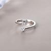 Anillo de Plata de Ley S925 con Letra Moda Elegante Lujo Accesible Diseño de Nicho Dedo Índice 2022 Nuevo Estilo Caliente de Moda