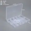 Caixa Plástica Transparente com Tampa de 10 Compartimentos, 15 Compartimentos, 24 Compartimentos, 28 Compartimentos para Organizar Miçangas, Joias, Ferragens e Equipamentos de Pesca