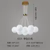 Lámpara de Sala de Estar Moderna Simple de Gama Alta Candelabro de Bola de Burbujas Lámpara de Dormitorio Lámpara Nórdica Lámpara de Planeta de Vidrio Lámpara de Luna