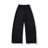 Ropa de Mujer al por Mayor Transfronteriza Estilo Europeo y Americano Primavera 2026 Nuevo Casual Versátil Color Sólido Cordón Pantalones de Pierna Ancha