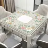 Tapete Macio Estilo Americano Floral de Terra de Diatomáceas para Salas de Cartas, Tapete para Mesa de Mahjong Tecido à Mão Redutor de Ruído, Resistente à Sujeira e Fácil de Manter