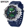 Reloj Deportivo Multifuncional Personalizado de la Fábrica de Relojes Sanda Procesamiento OEM Resistente al Agua Reloj Digital Personalizado Autorizado