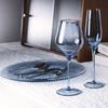 Copa Azul de Cristal Hecha a Mano Personalizada Copa de Vino de Alto Valor Copa de Vino con Borde Dorado Set de Copas de Vino Base de Home