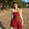 Biquíni Strapless Preto Tongtong Francês Sexy Alça Única Maiô para Mulheres com Design Vazado e Cintura Emagrecedora 2026