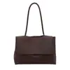 Bolso de Hombro Suave de Cuero de Lujo Ligero para Mujer, Bolso de Mano Versátil Transfronterizo para el Trabajo, Gran Capacidad, Bolso Tote Simple