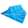 Molde de silicone de furo quadrado molde de sabão moldes para biscoitos sabão de óleo essencial de aromaterapia molde de açúcar fabricantes logotipo em relevo personalizado