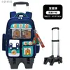 Mochila con Ruedas para Niños y Niñas de 2º, 3º, 4º, 5º y 6º Grado, con Ruedas Desmontables para Subir Escaleras