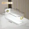 Caja de Almacenamiento Estrecha de Escritorio de Lujo Ligero Cesta de Almacenamiento para Lavabo Cosméticos Joyería Caja de Almacenamiento para Artículos Varios de Mesa de Café de Sala de Estar
