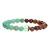 Pulseras de Moda para Hombres y Mujeres, Personalidad de Celebridad de Internet Europea y Americana, Elegantes y Exquisitas Pulseras de Madera de Ala de Pollo y Piedra Natural con Cuentas, Directo del Fabricante