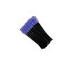Al por mayor 50 por paquete de cepillo para pestañas de varilla negra cabeza de cepillo de nailon cepillo para cejas flexible