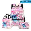 Producto Nuevo Transfronterizo 3D: Set de Tres Piezas para Estudiante con Estampado de Dibujos Animados: Mochila, Lonchera y Estuche - Más Elegante Que Nunca