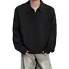 Novo suéter casual de lapela de manga comprida, estilo moda casual de luxo leve 'old money', para homens, malha de manga comprida masculina, cardigã masculino, jaqueta masculina