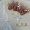 Super Flash Joyería para Uñas Ojo de Caballo Penetración de Hielo Diamante de Zirconia Punta Inferior Micro Zirconio Espiga de Trigo Transparente Blanco Diamante Pequeño Paquete de 20
