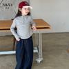 Camiseta para Niñas YOJIA Primavera 2025 Nueva Llegada Han Fan Ajuste Delgado Top con Capucha para Niña Manga Larga Infantil Primavera