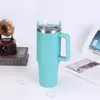 Copo de Gelo de Primeira Geração com Camada Dupla 40oz Tampa Transparente Copo Térmico de Aço Inoxidável Simples para Carro Logo Personalizado