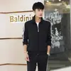 Tênis de Esporte Casal Três Listras Primavera Outono Masculino e Feminino Roupa Esportiva Casual Roupa de Campus Roupa de Grupo LOGO