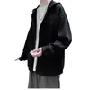Chalecos con capucha moda masculina coreana Joker top de otoño ropa holgada guapo amantes abrigo con felpa una generación de pelo