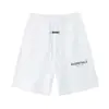 Shorts Casuales de Algodón con Cordón Estampado de Letras de Silicona y Estampado de Niebla, de Pierna Media, para Hombres y Mujeres, de Moda