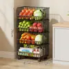 Estante Cesta de Verduras de Cocina de Pie Multicapa Estante para Frutas y Verduras Cesta de Almacenamiento Almacenamiento de Snacks Removible Multifuncional