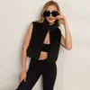 Chaleco Corto de Algodón con Relleno Cálido y Cuello Alto a la Moda para Mujer Otoño Invierno Nuevo Holgado Pequeño Chaleco de Algodón Ropa de Abrigo